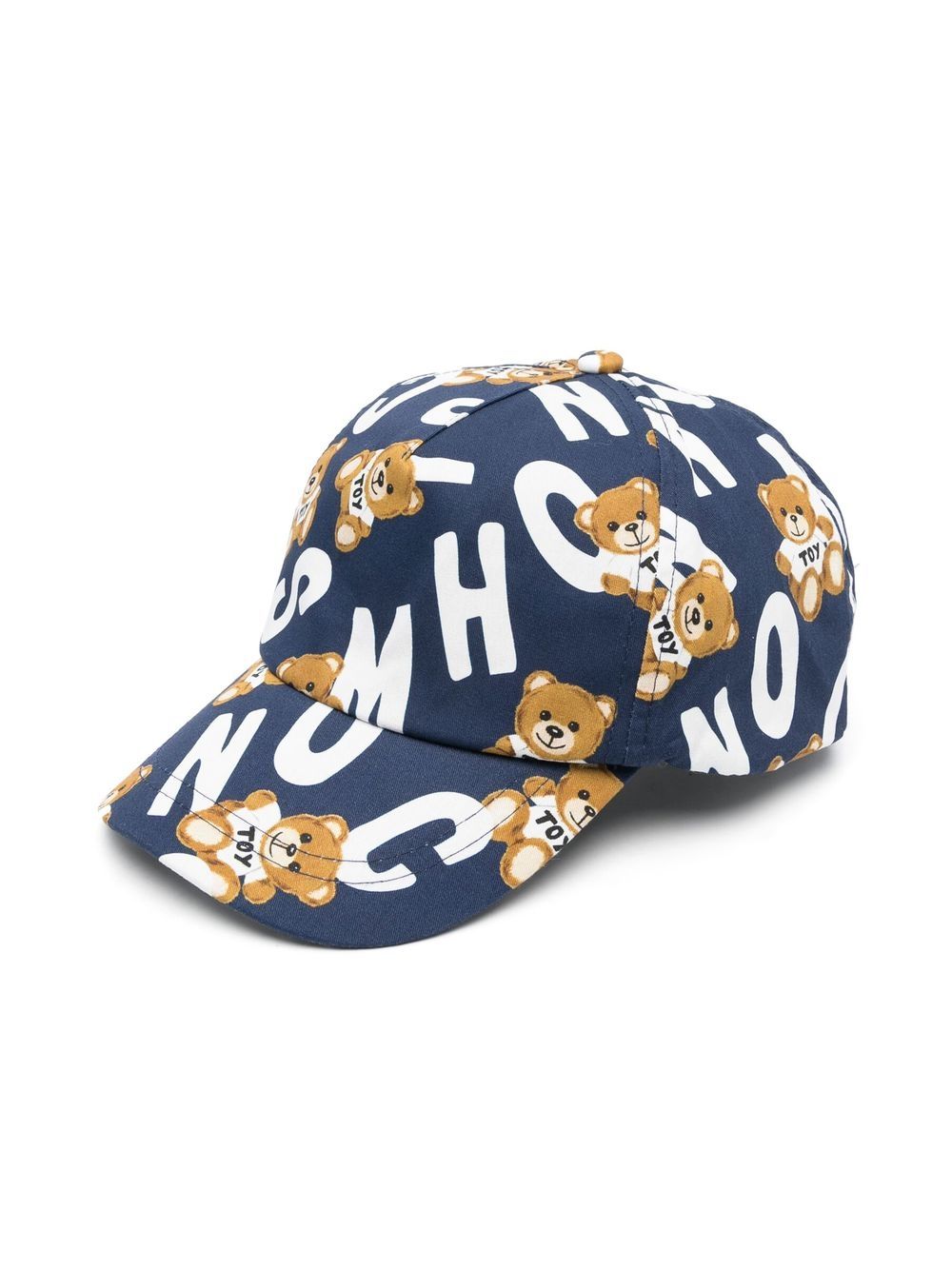 Moschino Kids Baseballkappe mit Logo-Print - Blau von Moschino Kids