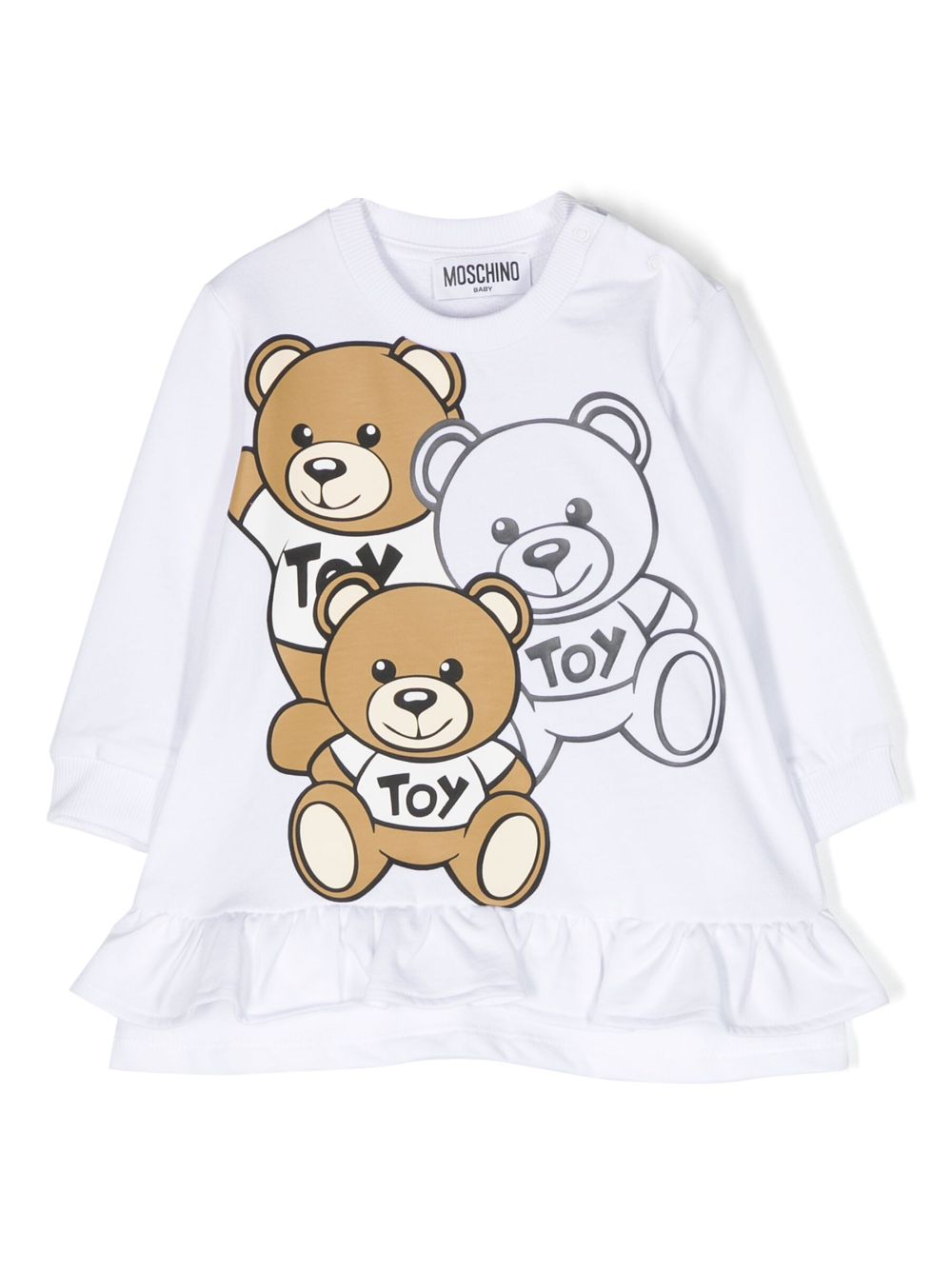 Moschino Kids T-Shirt mit Logo-Print - Weiß von Moschino Kids