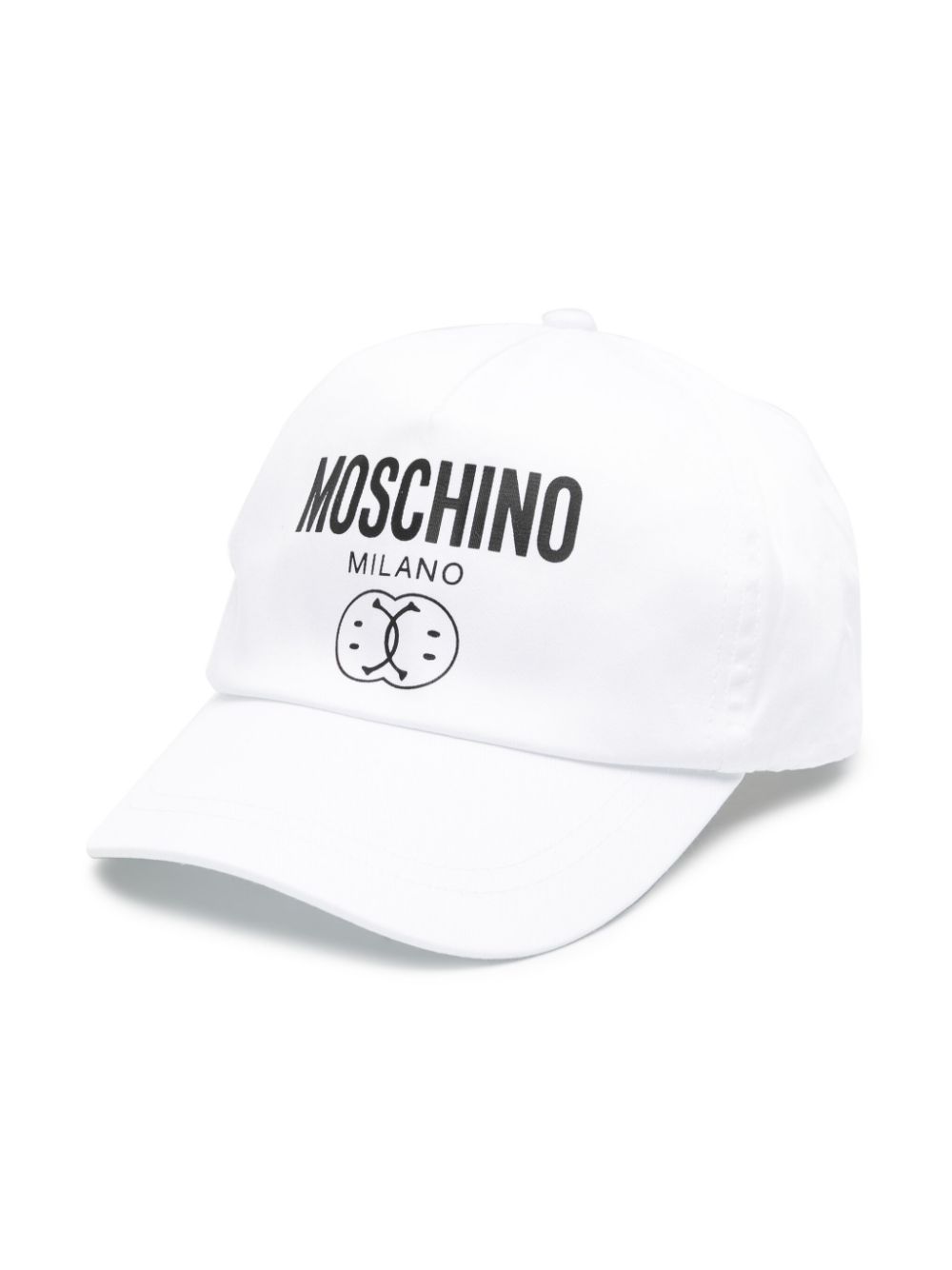 Moschino Kids Baseballkappe mit Logo-Print - Weiß von Moschino Kids