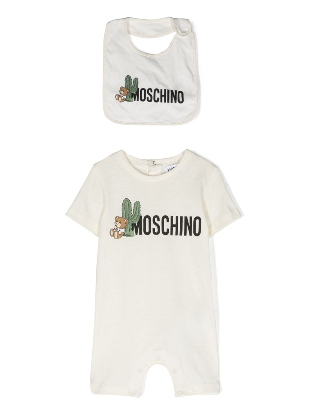 Moschino Kids Strampler mit Logo-Print - Weiß von Moschino Kids