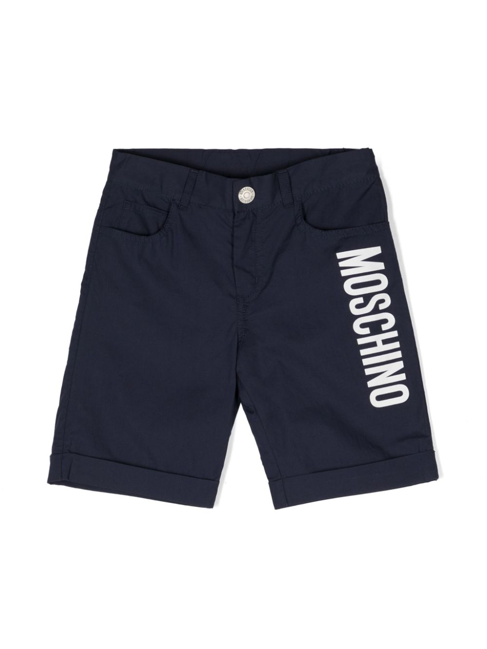 Moschino Kids Shorts mit Logo-Print - Blau von Moschino Kids