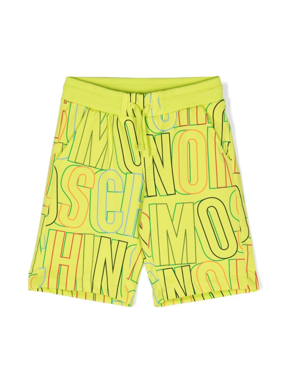 Moschino Kids Shorts mit Logo-Print - Grün von Moschino Kids