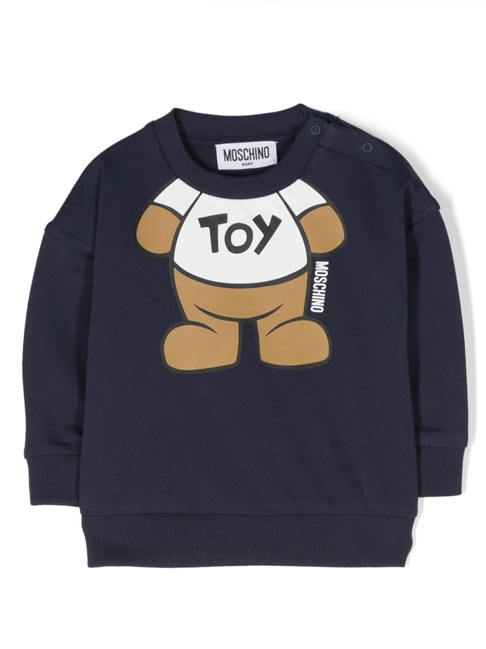 Moschino Kids Sweatshirt mit Logo-Print - Blau von Moschino Kids