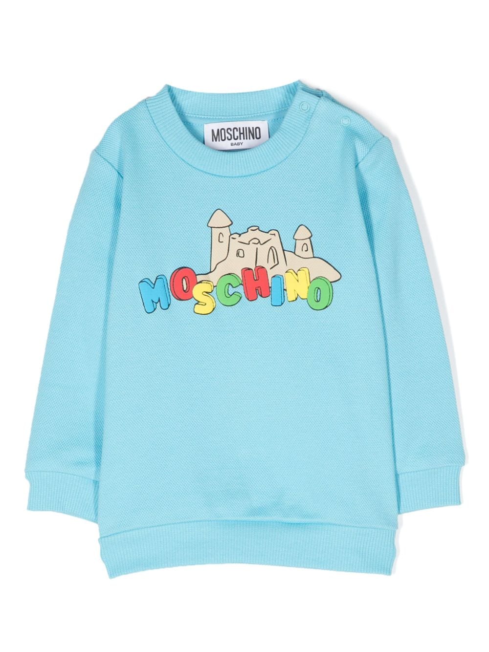 Moschino Kids Sweatshirt mit Logo-Print - Blau von Moschino Kids