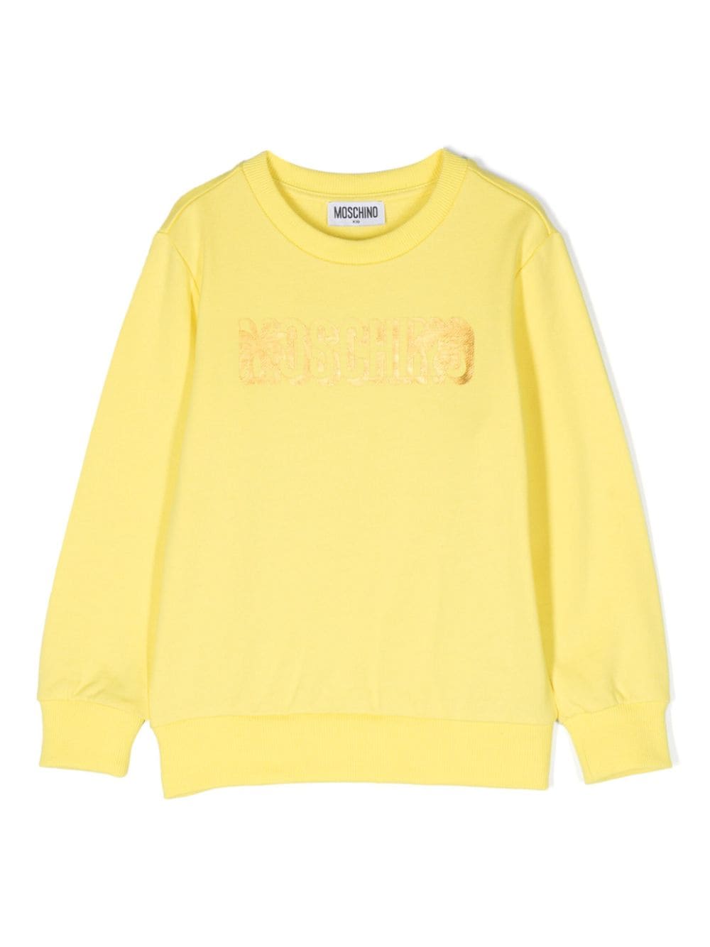 Moschino Kids Sweatshirt mit Logo-Print - Gelb von Moschino Kids