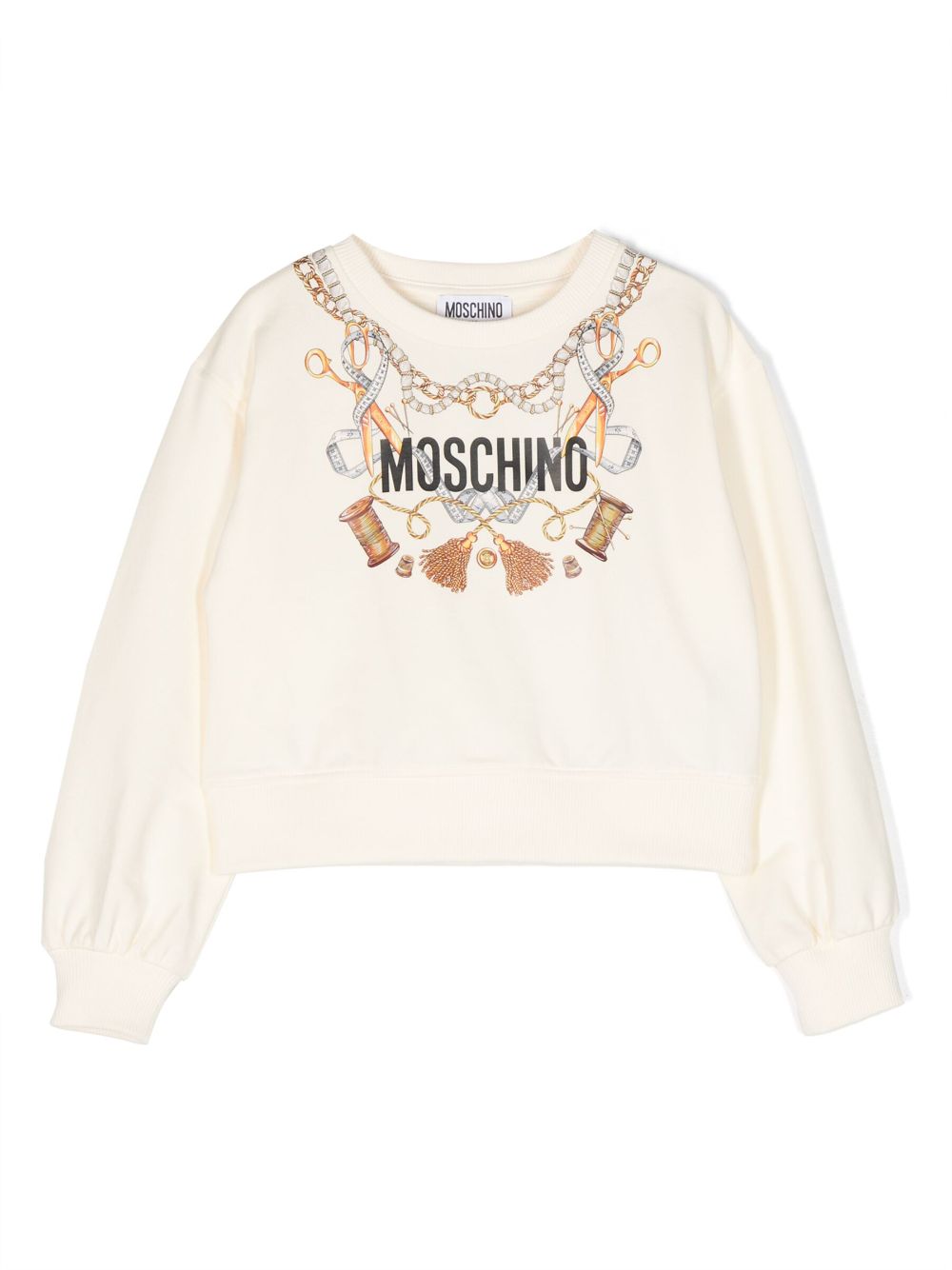 Moschino Kids Sweatshirt mit Logo-Print - Nude von Moschino Kids