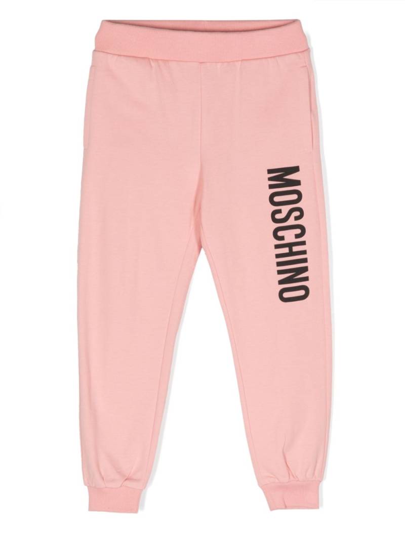 Moschino Kids Jogginghose mit Logo-Print - Rosa von Moschino Kids