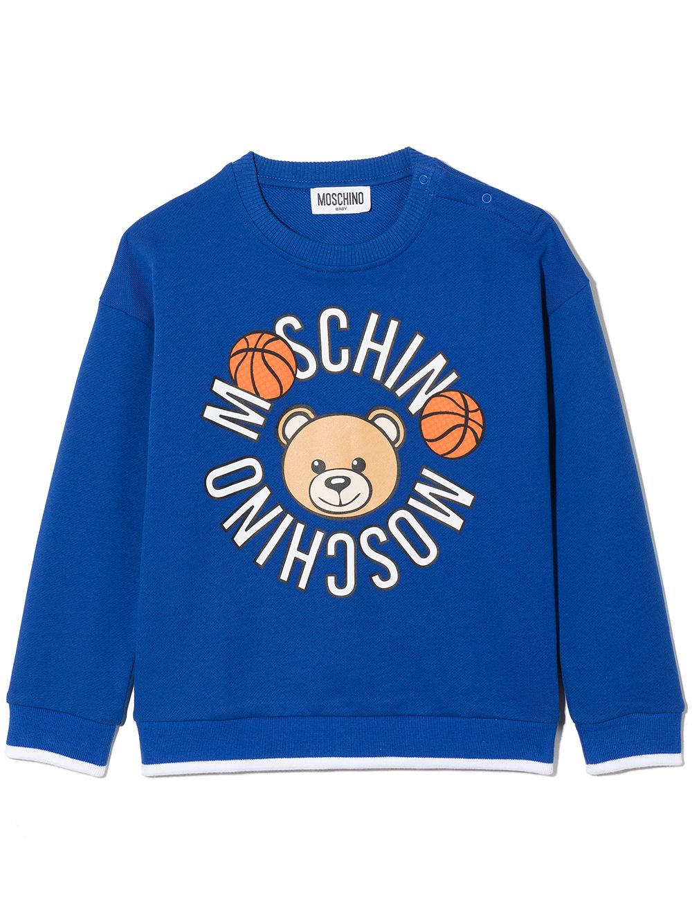 Moschino Kids Sweatshirt mit Logo-Print - Blau von Moschino Kids