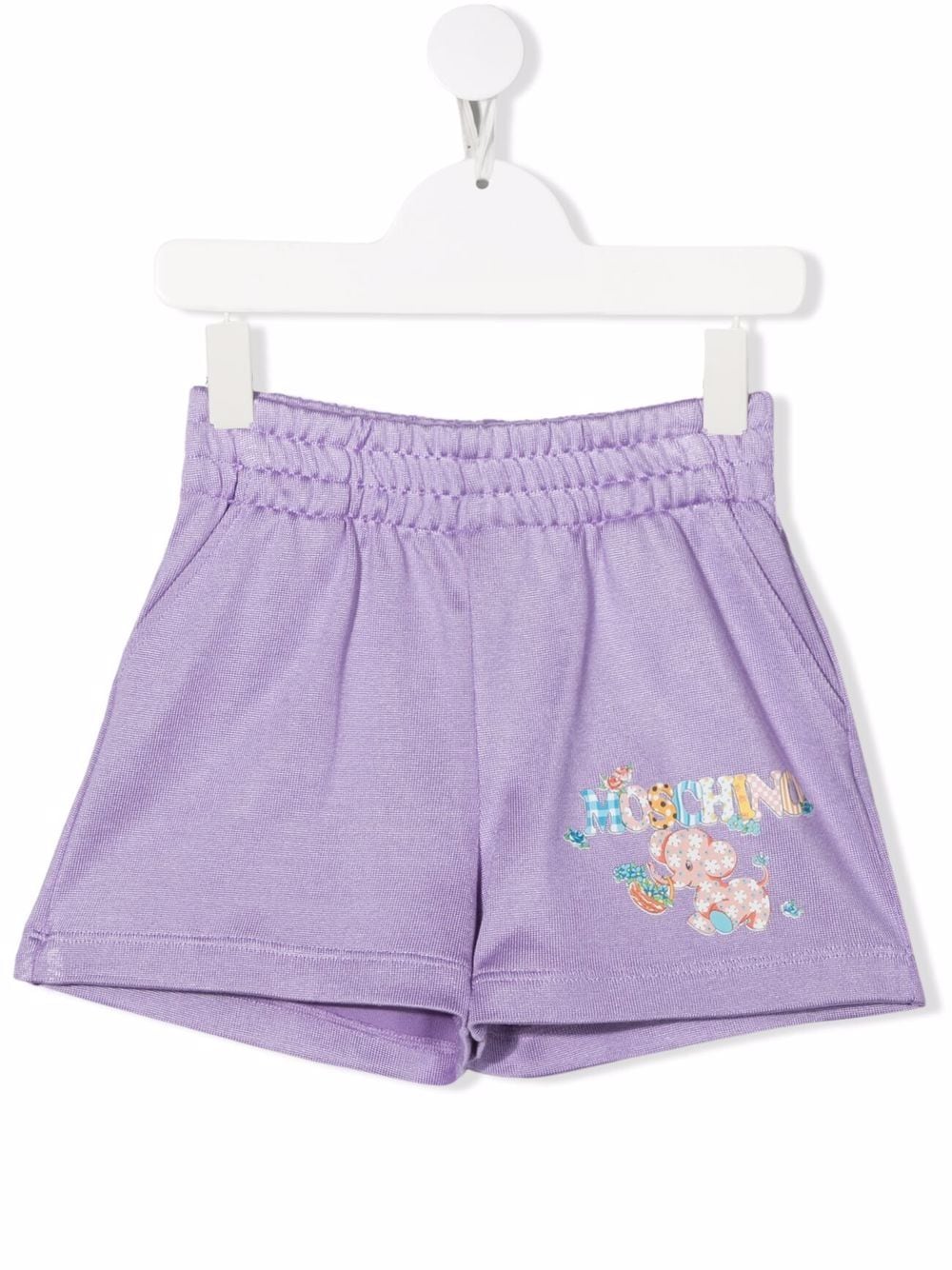 Moschino Kids Shorts mit elastischem Bund - Violett von Moschino Kids