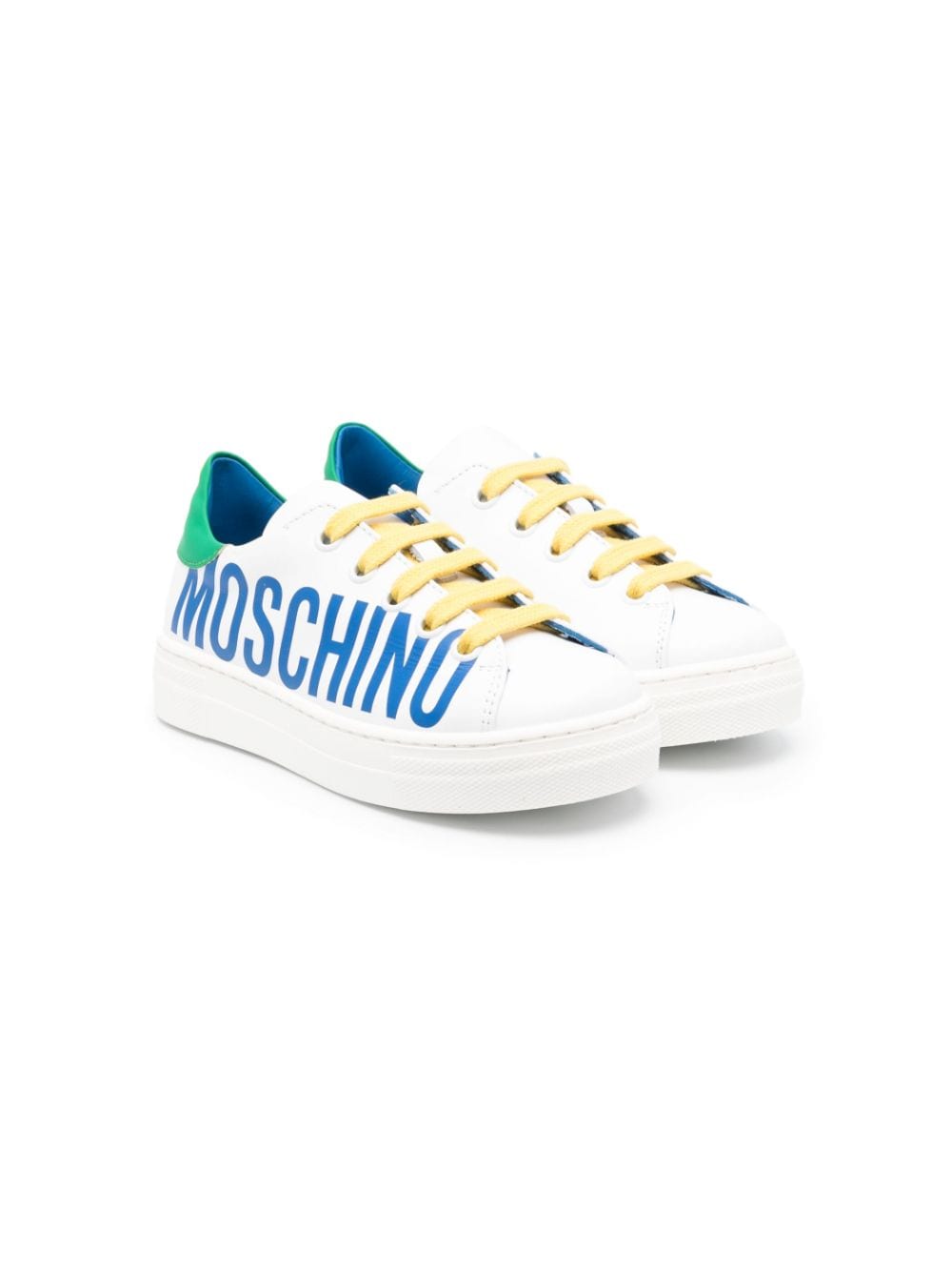 Moschino Kids Sneakers mit Logo-Print - Weiß von Moschino Kids