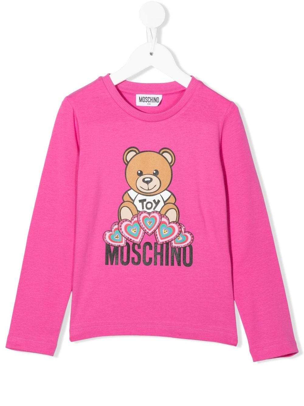 Moschino Kids Sweatshirt mit Logo-Print - Rosa von Moschino Kids