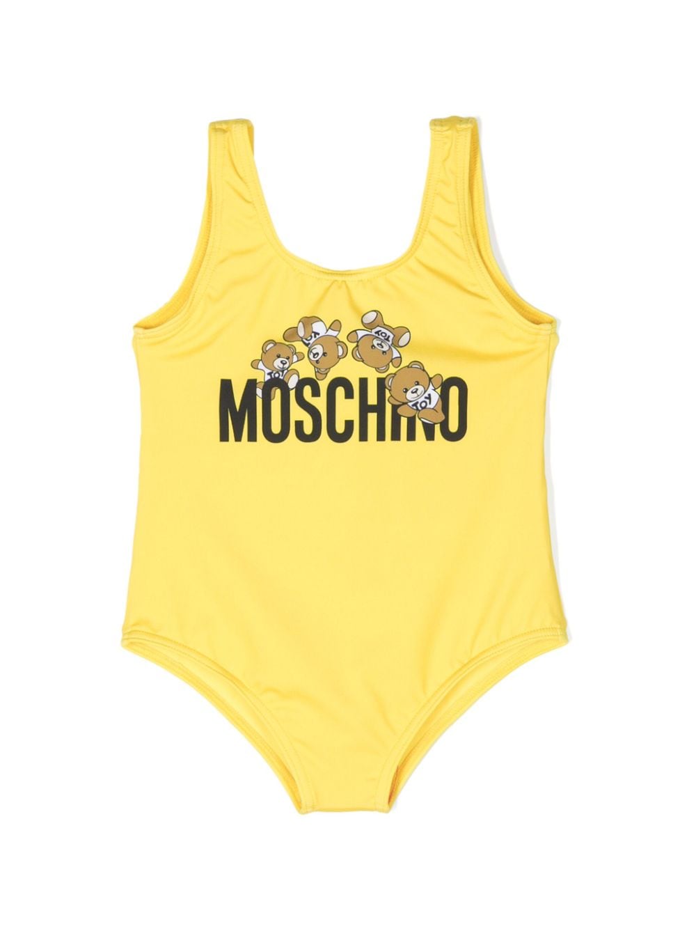 Moschino Kids Badeanzug mit Logo-Print - Gelb von Moschino Kids