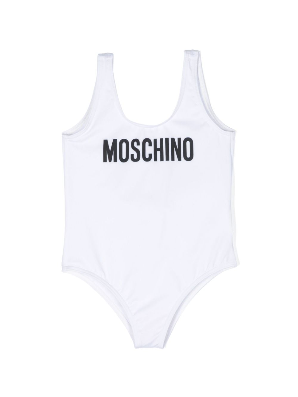 Moschino Kids Badeanzug mit Logo-Print - Weiß von Moschino Kids