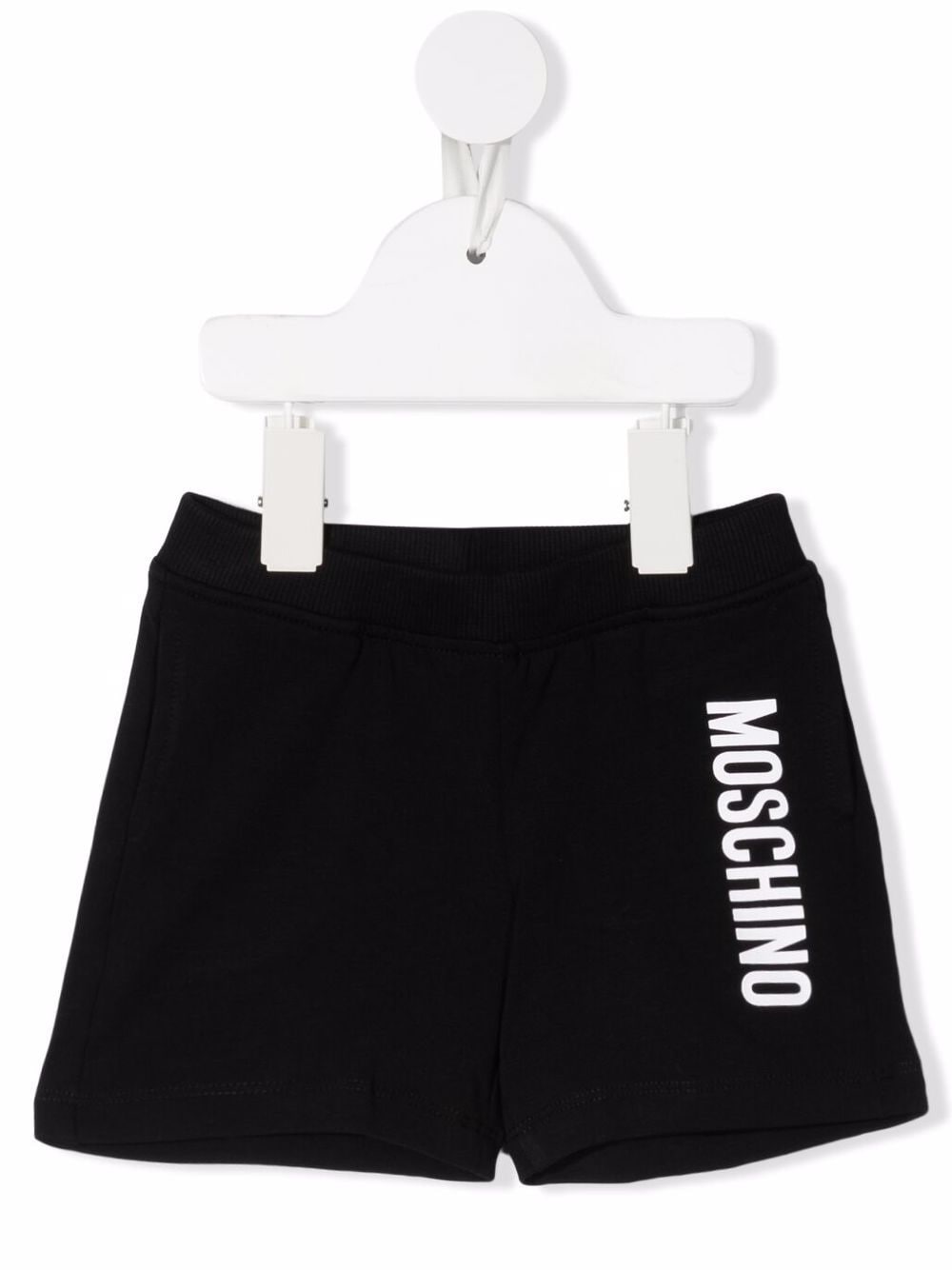 Moschino Kids Joggingshorts mit Logo-Print - Schwarz von Moschino Kids