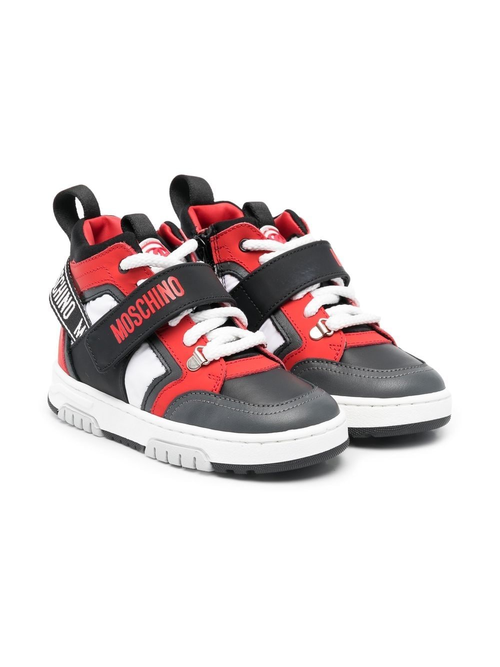 Moschino Kids Sneakers mit Logo-Print - Rot von Moschino Kids