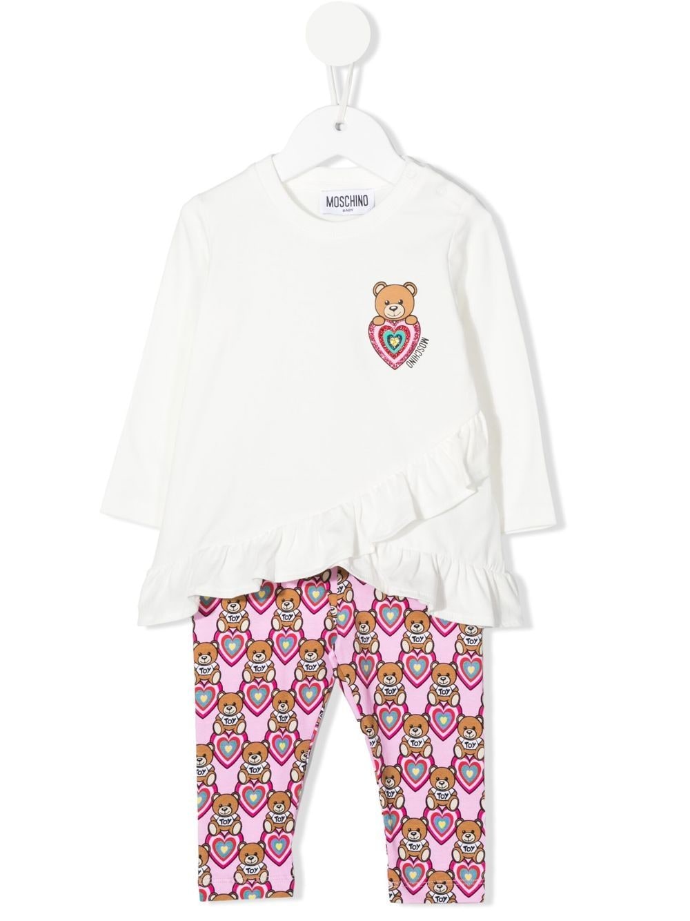 Moschino Kids Jogginganzug mit Teddy-Print - Weiß von Moschino Kids