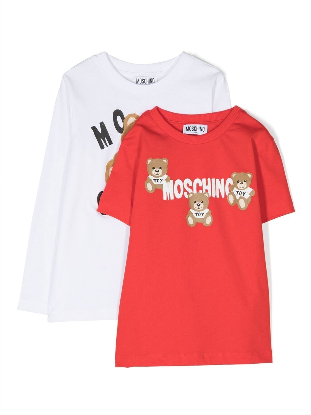 Moschino Kids T-Shirt-Set mit Teddy-Print - Weiß von Moschino Kids