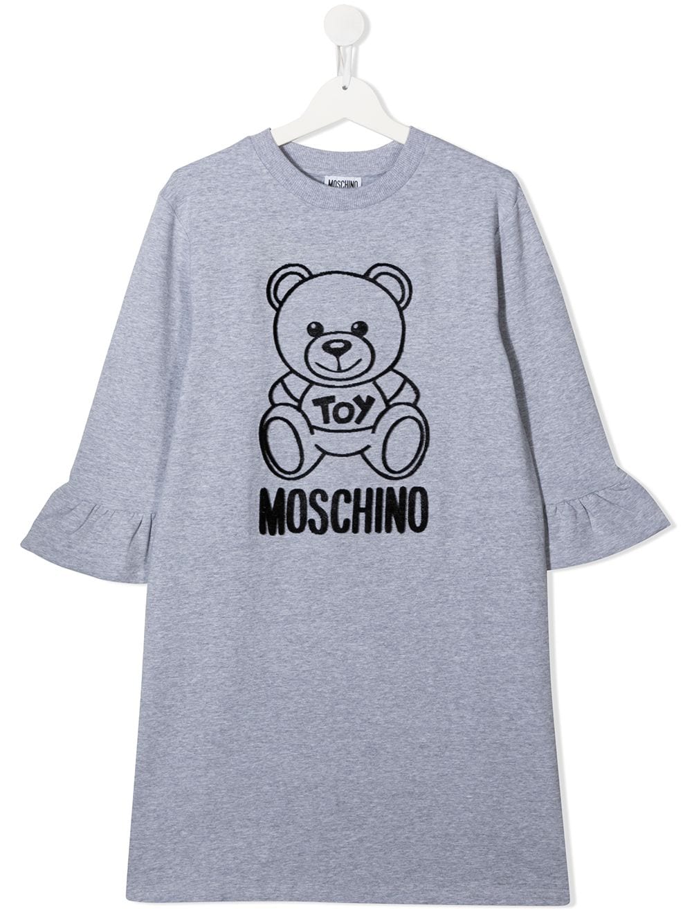 Moschino Kids Kleid mit langen Ärmeln - Grau von Moschino Kids