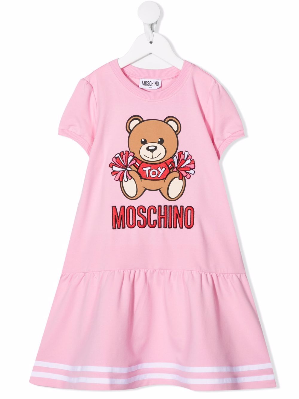 Moschino Kids Kleid mit Teddy-Print - Rosa von Moschino Kids