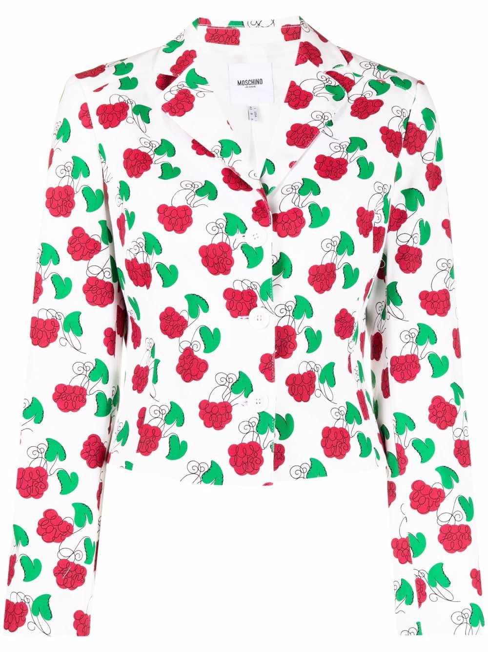 Moschino Pre-Owned Blazer mit Blumen-Print - Weiß von Moschino Pre-Owned