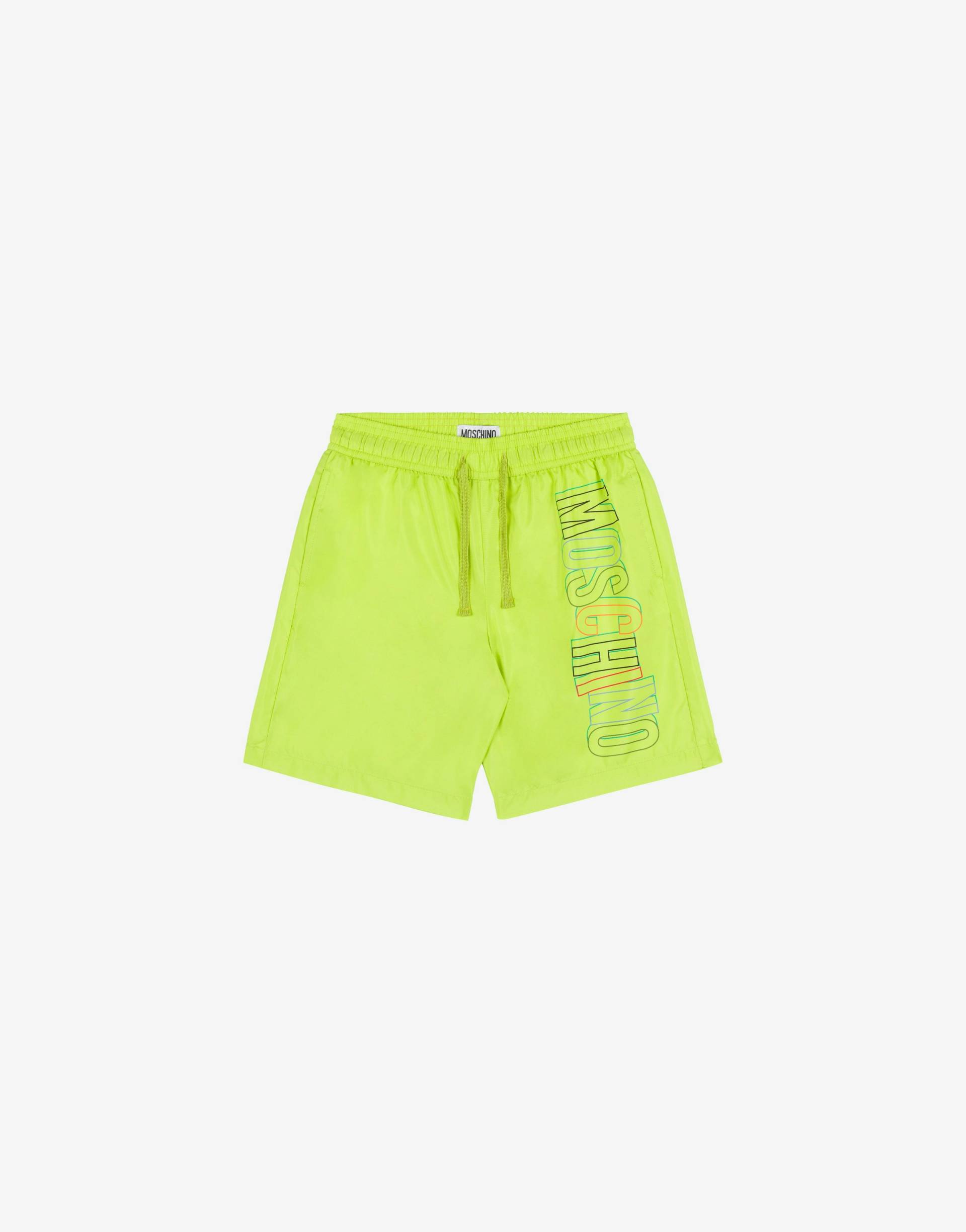 Badeshorts Aus Mikrofaser Maxi Logo von Moschino