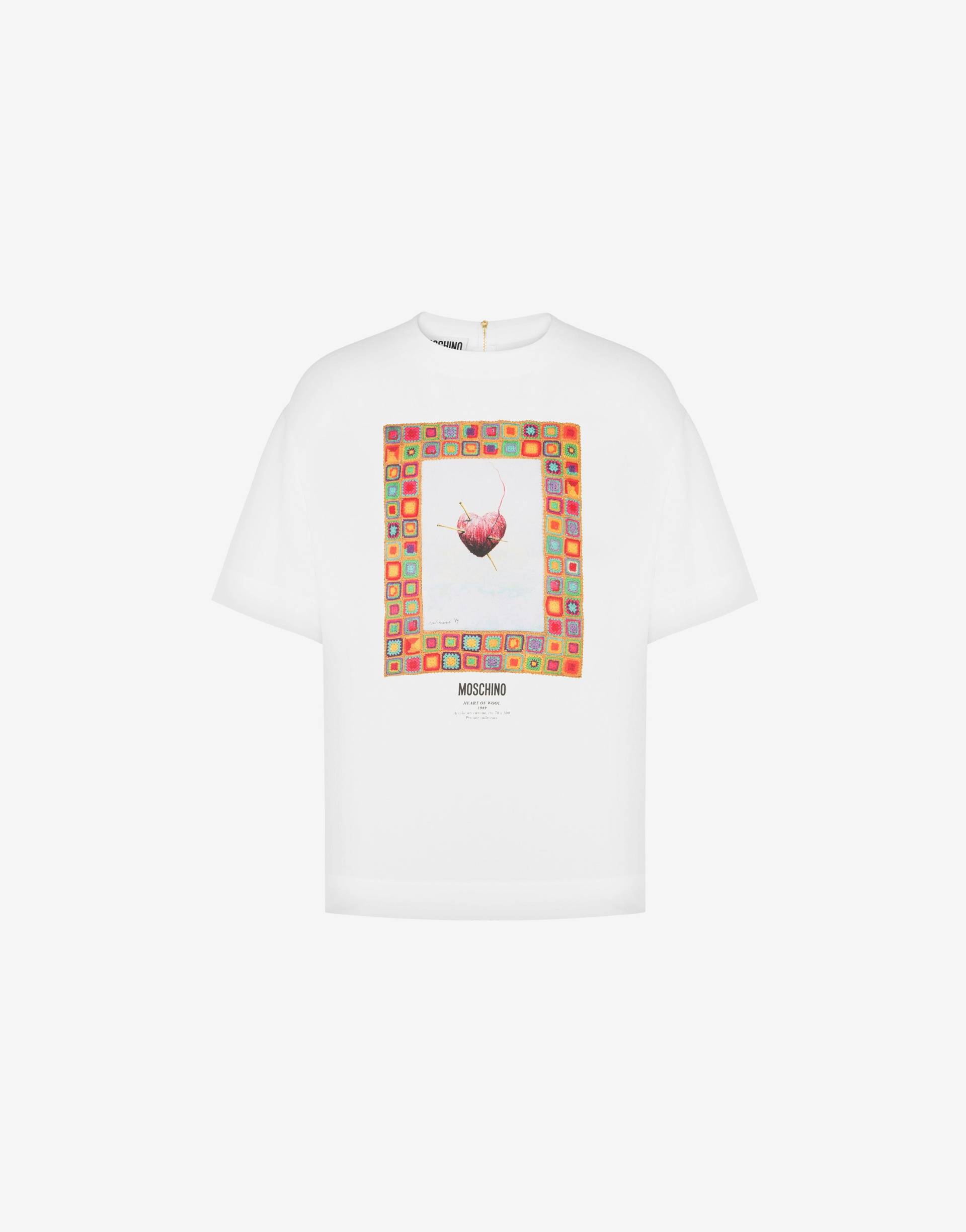 Bluse Aus Enver-satin Heart Of Wool von Moschino