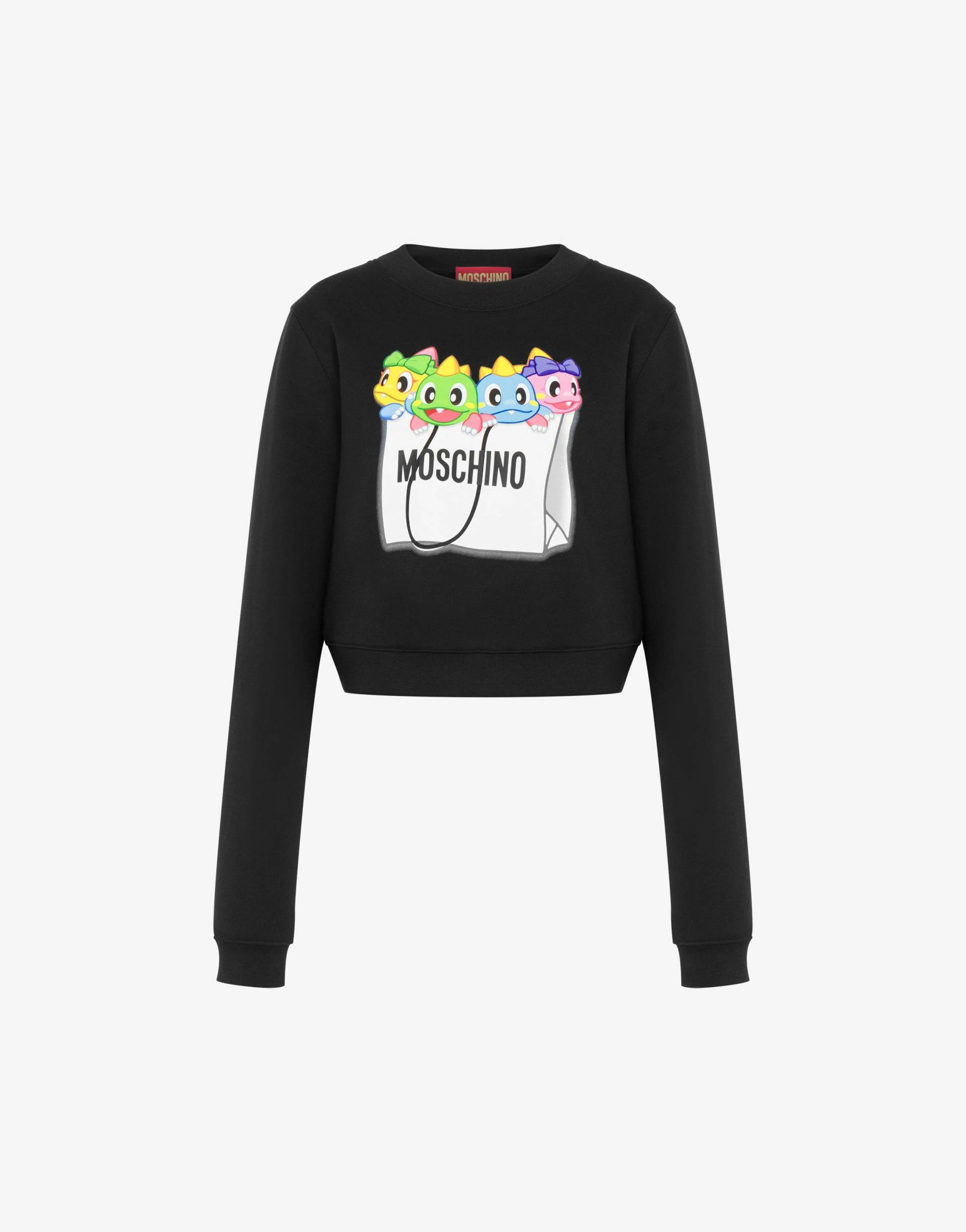Cropped Sweatshirt Bubble Booble von Moschino