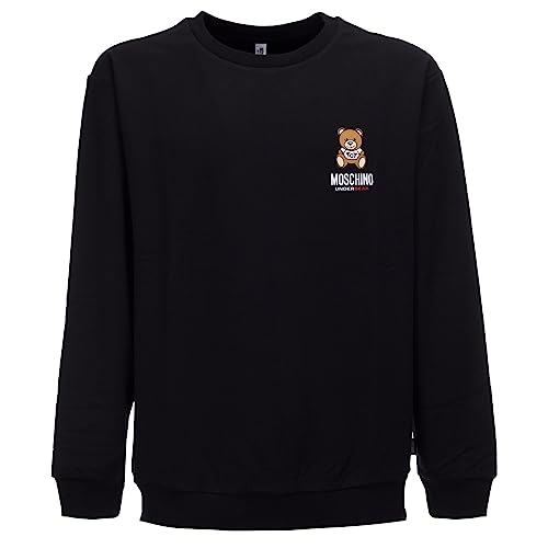 Felpa uomo Moschino chiusa nero ES23MO16 V1A1785 L von Moschino