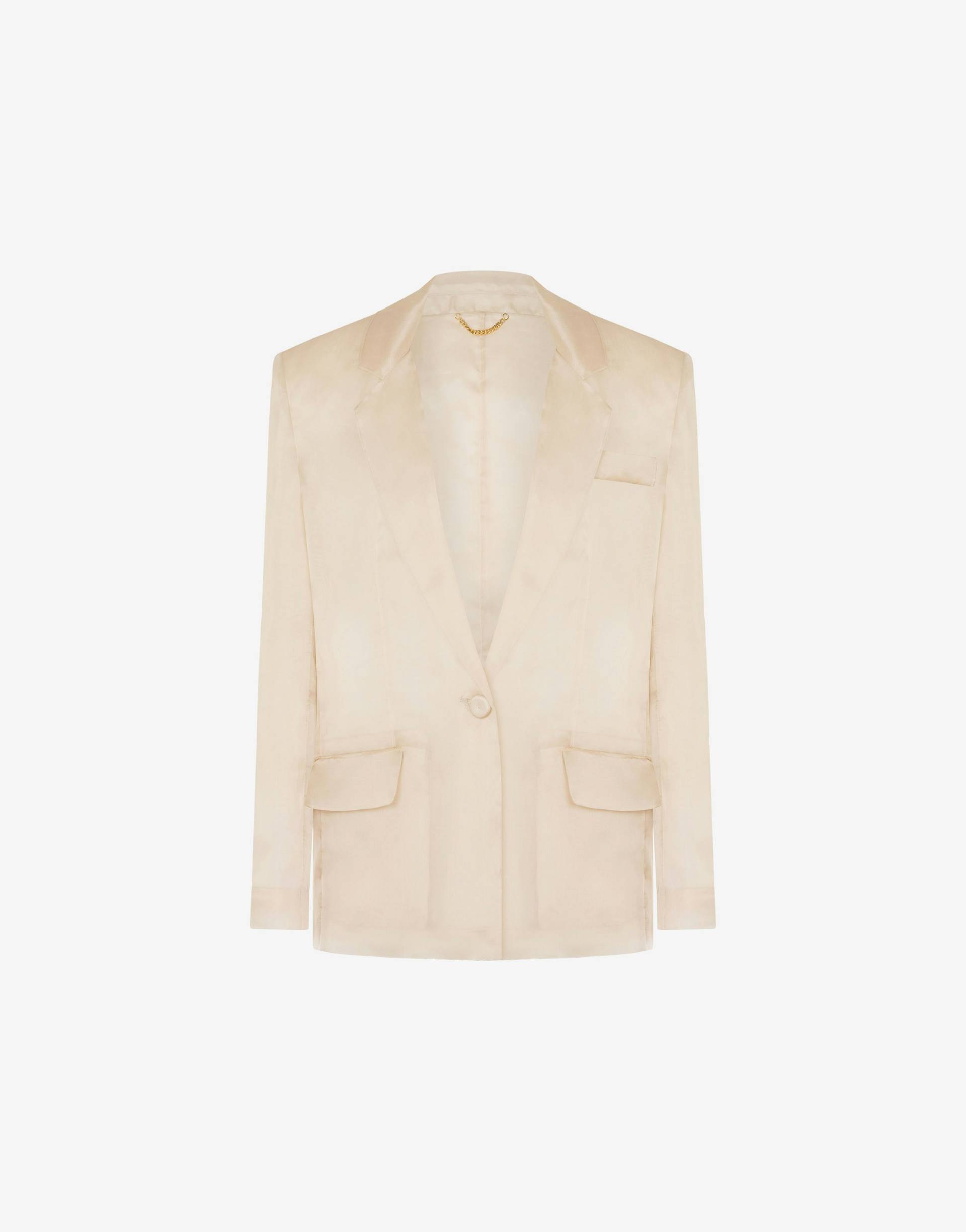 Jacke Aus Seidenorganza von Moschino