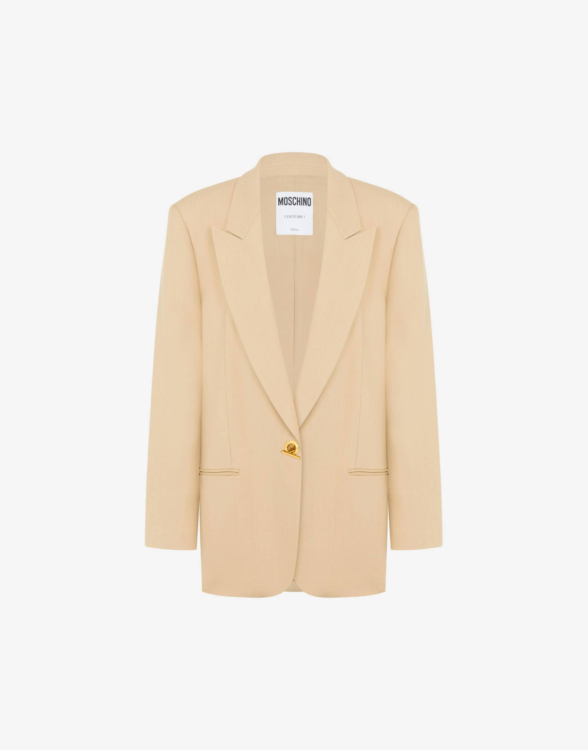 Jacke Aus Stretch-gabardine von Moschino