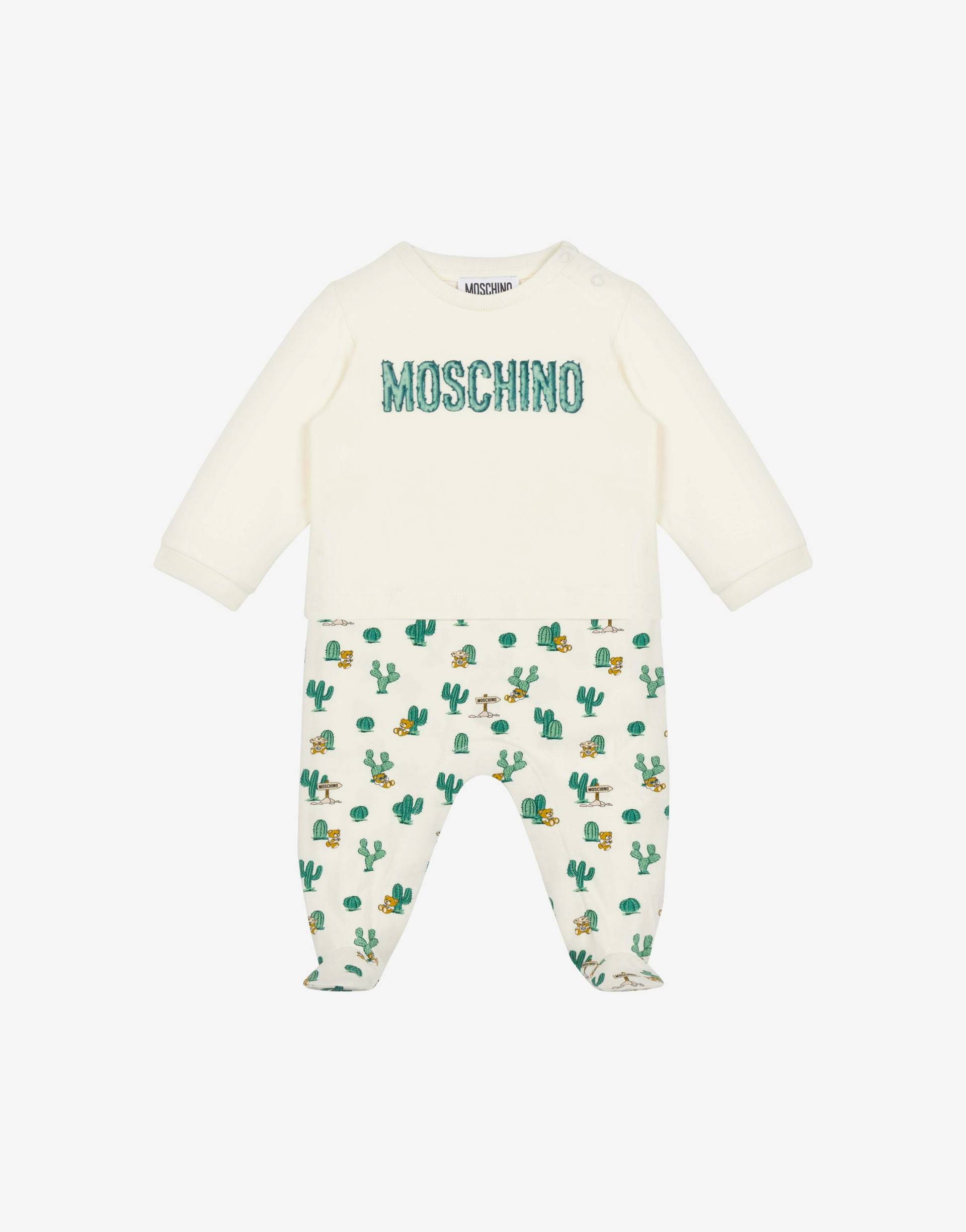 Jersey-strampler Allover Cactus von Moschino