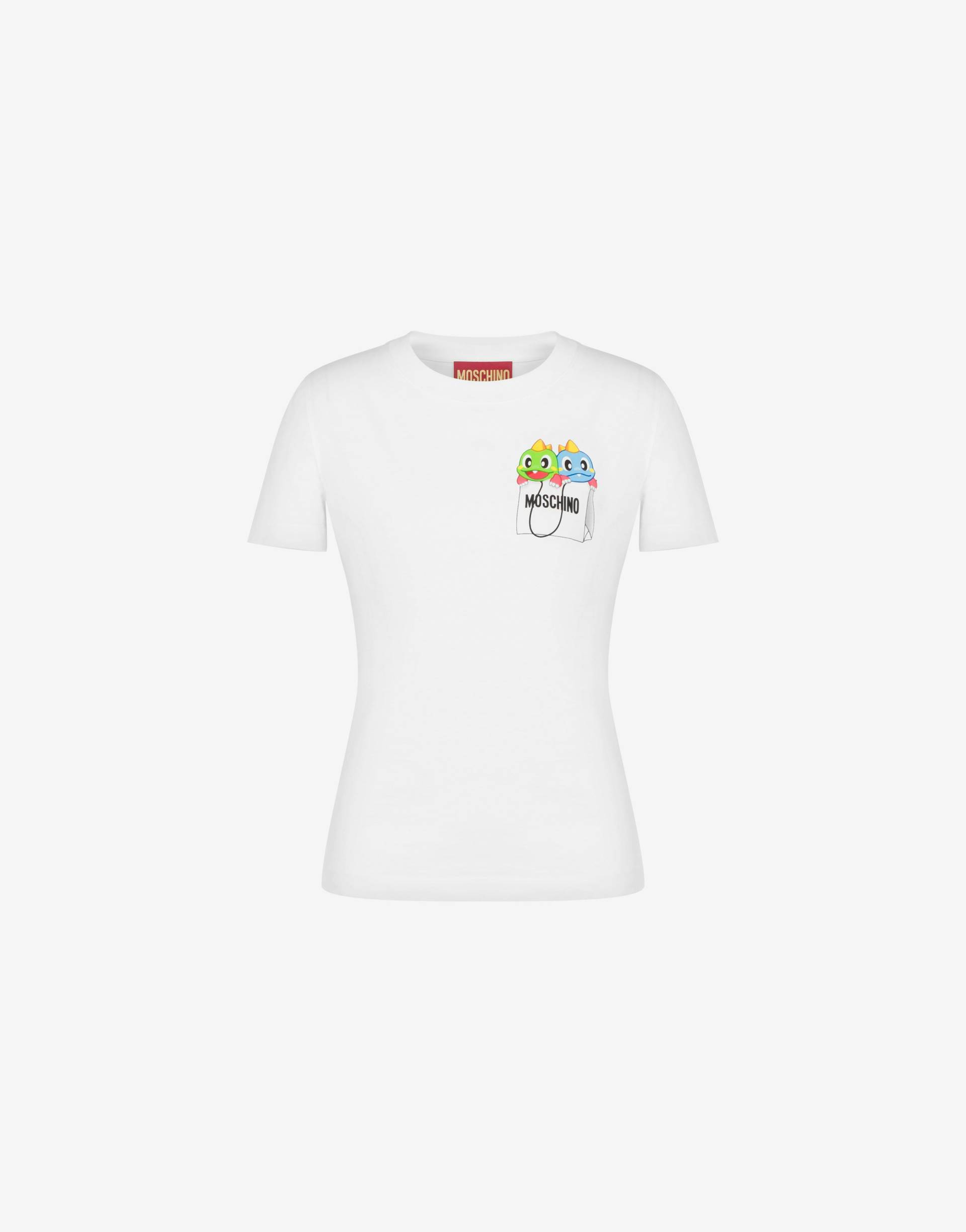 Jersey-t-shirt In Bioqualität Bubble Booble von Moschino