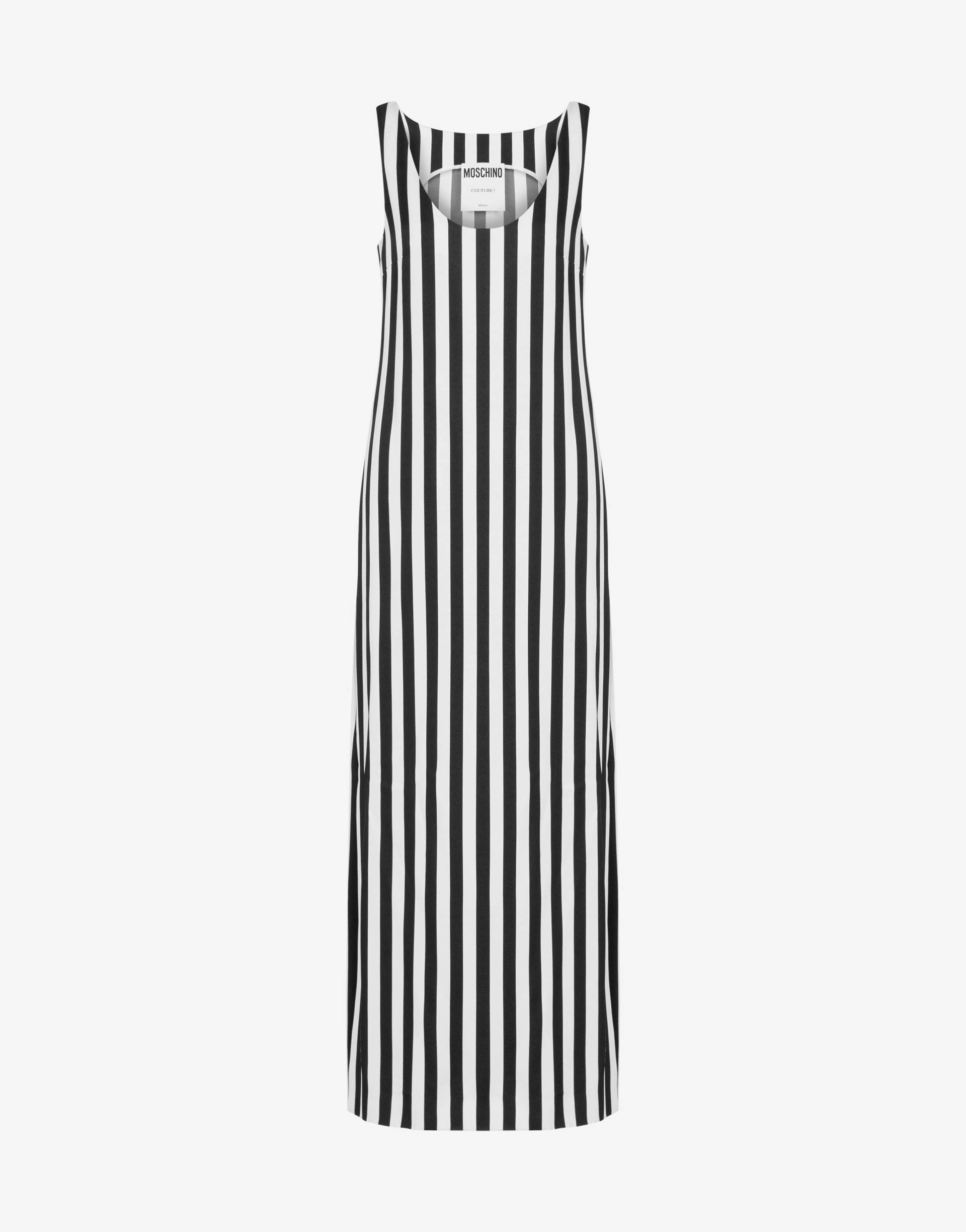 Kleid Aus Cady Archive Stripes von Moschino