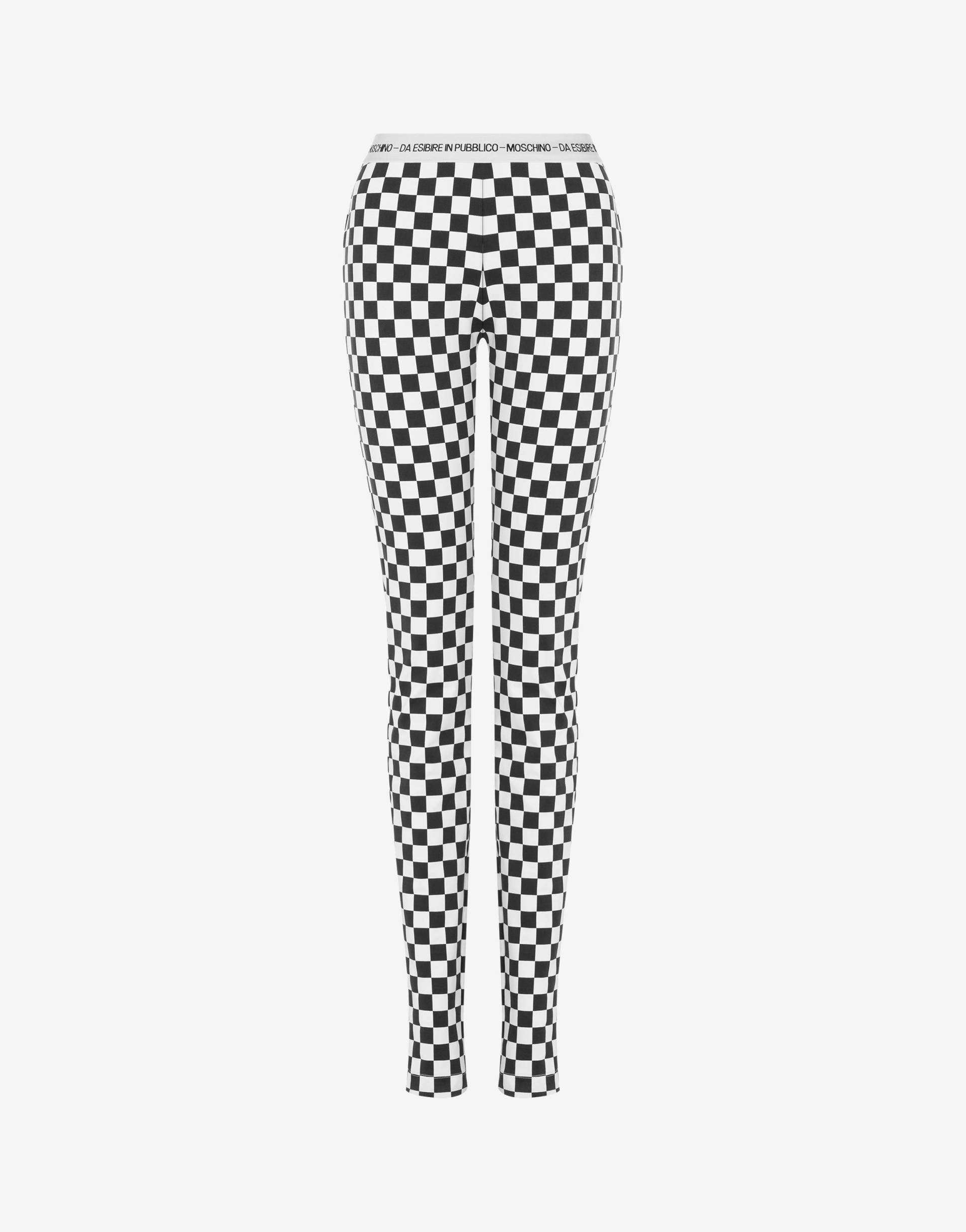 Leggings Aus Funktionsjersey Check von Moschino