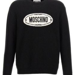 Luxuriöser Herren Strick Aus Schwarzer Wolle Von Moschino von Moschino