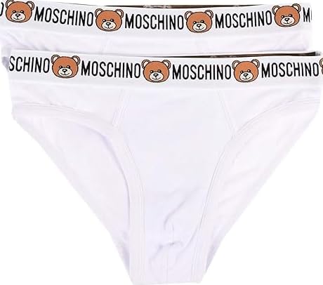 MOSCHINO Bipack Teddy V1A1385 4402 0001 SZ XL, Weiß von Moschino