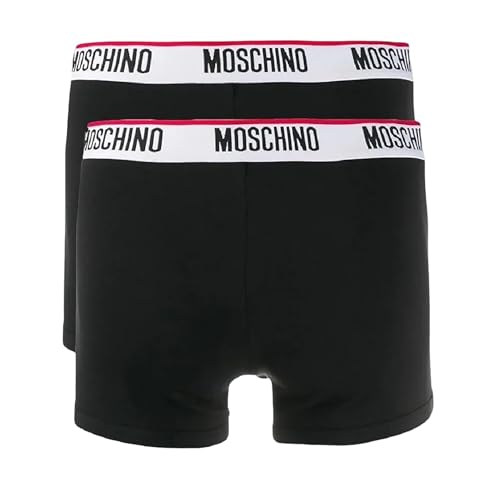 MOSCHINO Boxershorts Herren Bipack, Schwarz , Large von Moschino