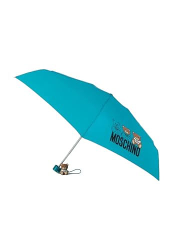 MOSCHINO Regenschirm für Damen, Modell Scribble 8061, aus Synthetik., blau von Moschino