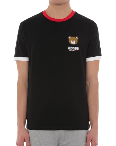MOSCHINO T-Shirt Unterwäsche Logo Underbear Farbe Weiß Herren E24MO12 V1A0788, 07114410, Medium von Moschino