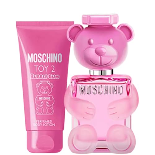 MOSCHINO Toy 2 Bubble Gum Travel Set For Women EDT 3.4 Fl Oz + Perfumed Body Lotion 3.4 Fl Oz von Moschino