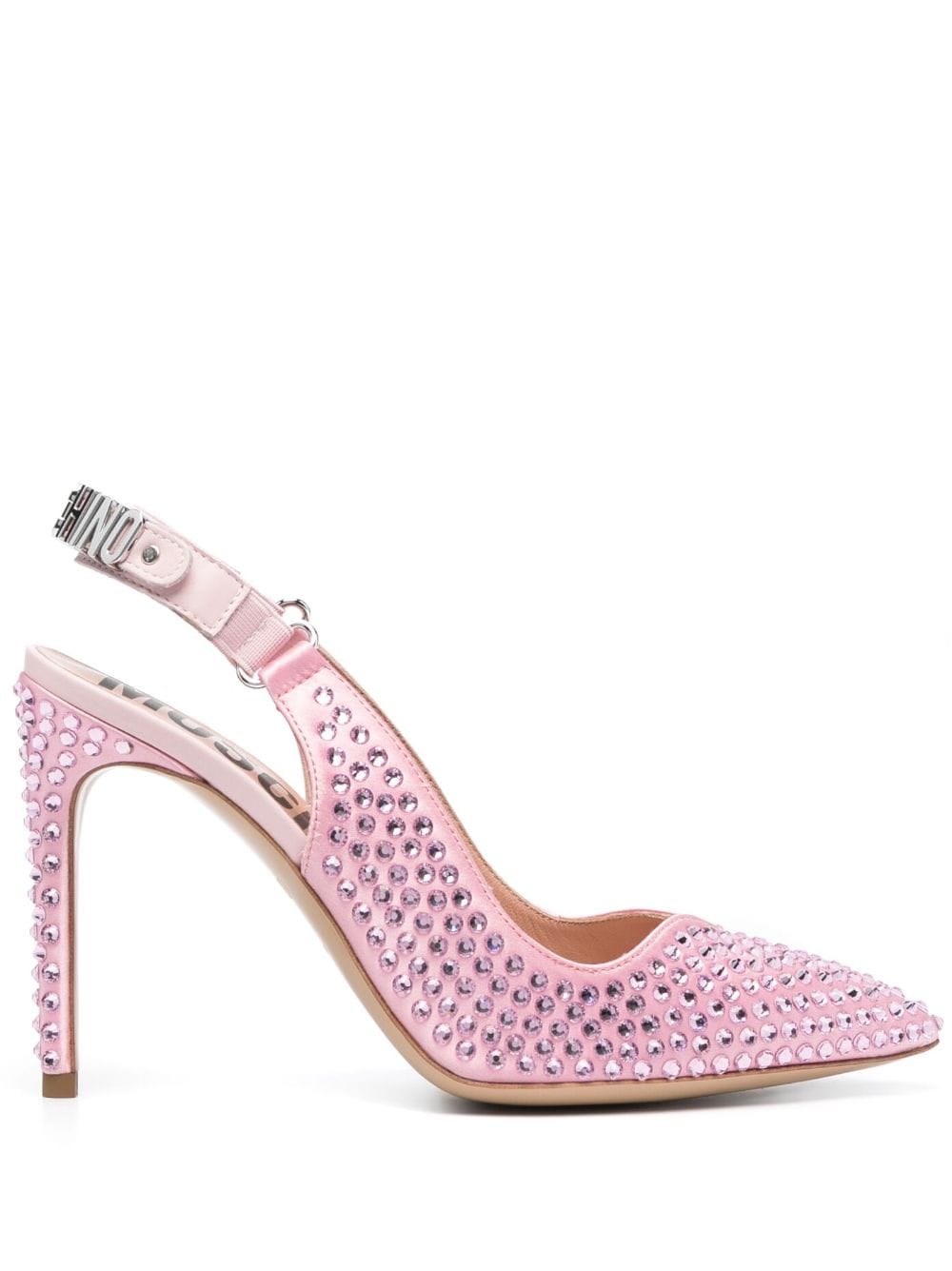 Moschino Pumps mit Kristallen 105mm - Rosa von Moschino