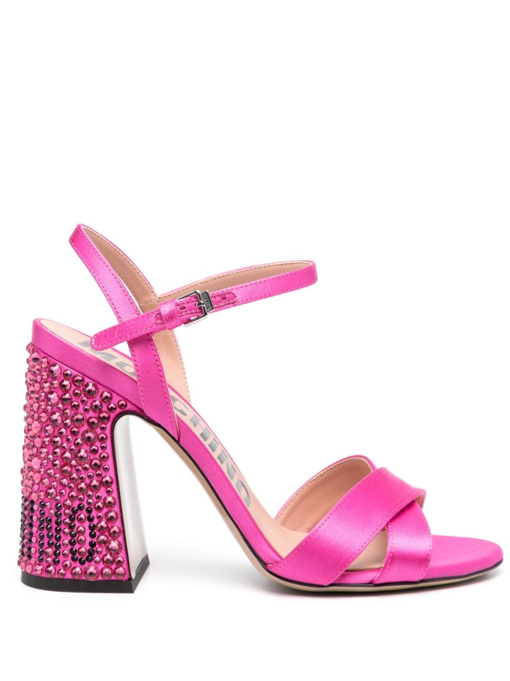 Moschino Sandalen mit Kristallen 105mm - Rosa von Moschino