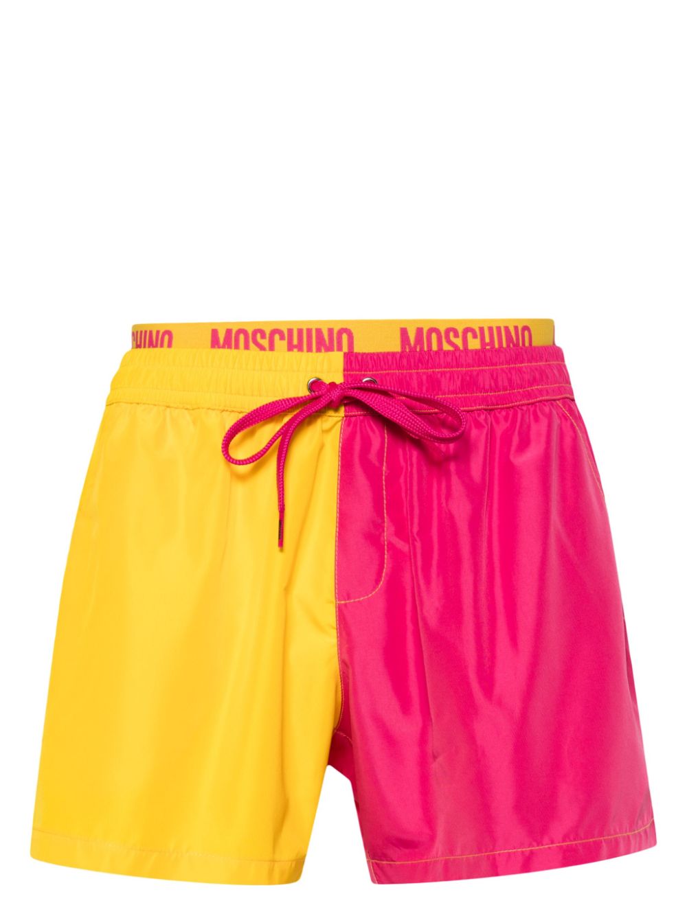 Moschino Badeshorts in Colour-Block-Optik - Rosa von Moschino