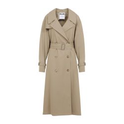 Moschino Beiger Baumwollmix Damenmantel von Moschino