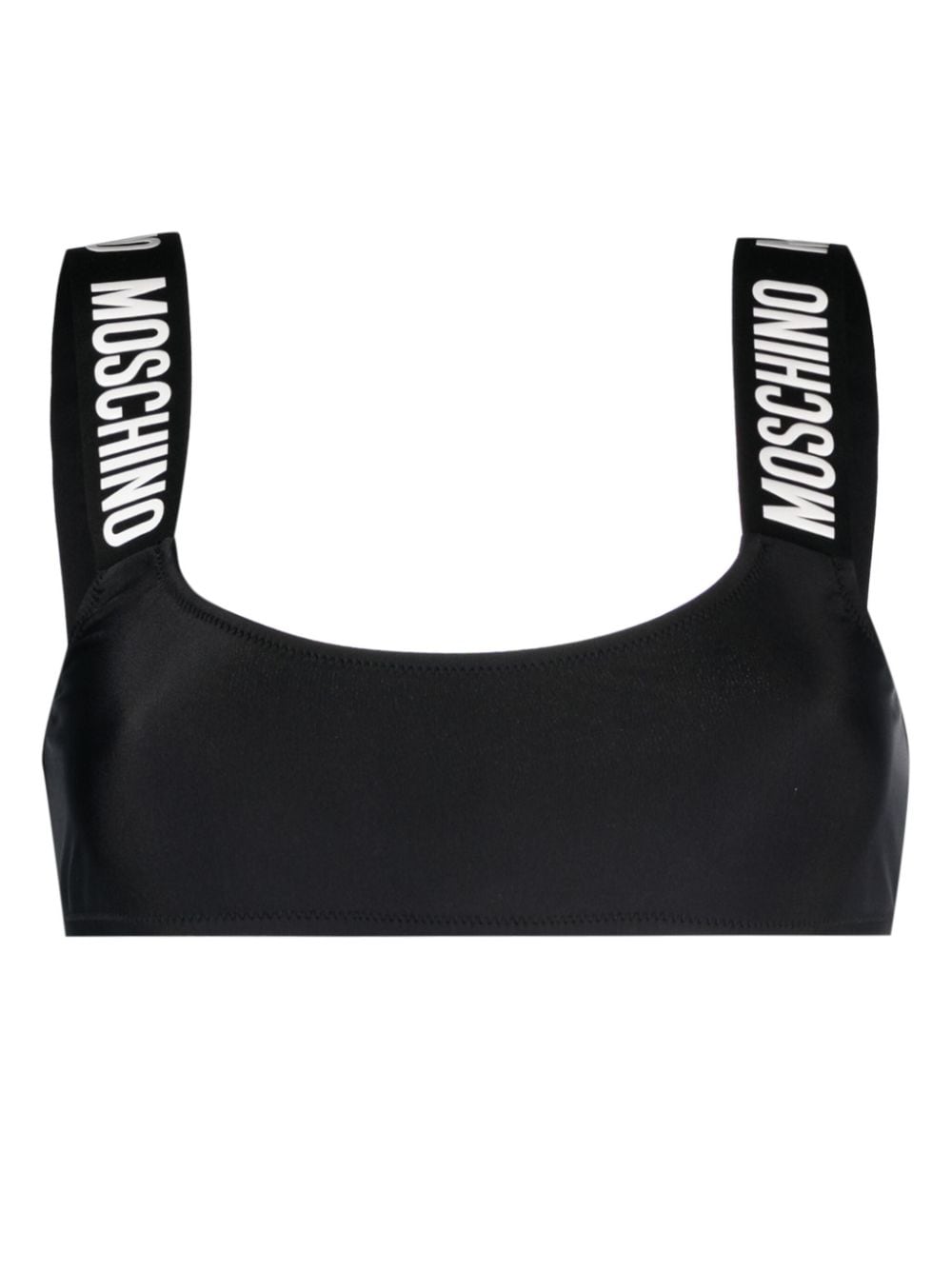 Moschino Bikinioberteil mit rundem Ausschnitt - Schwarz von Moschino