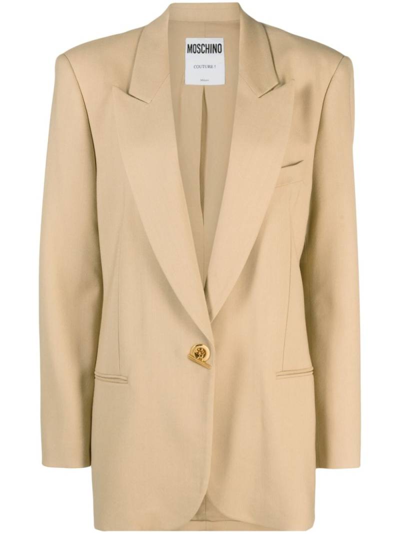 Moschino Blazer mit graviertem Knebelverschluss - Nude von Moschino