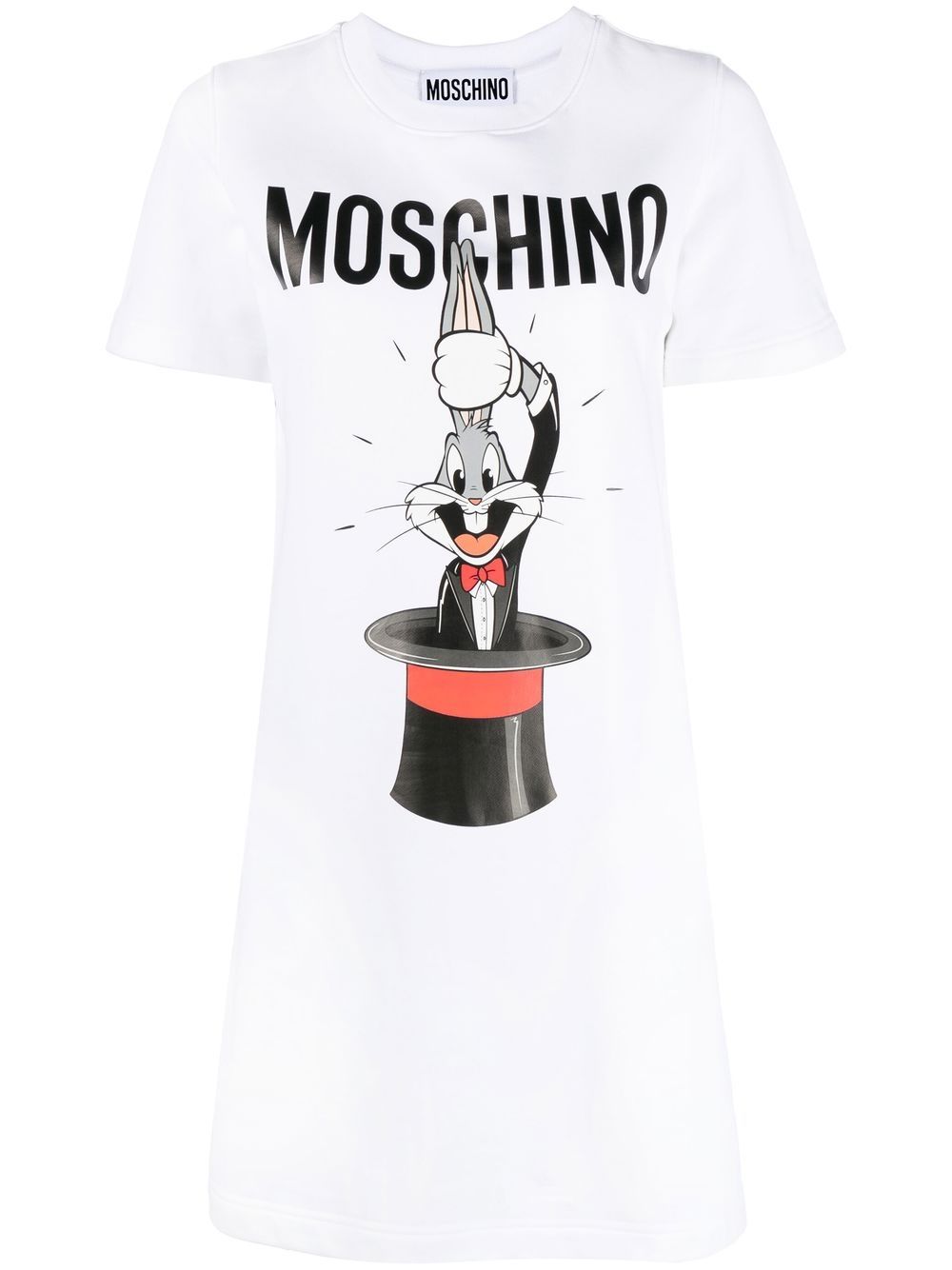 Moschino Kleid mit Hasen-Print - Weiß von Moschino