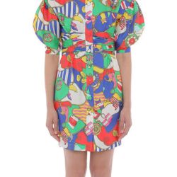 Moschino Bunte Seidenkleid von Moschino