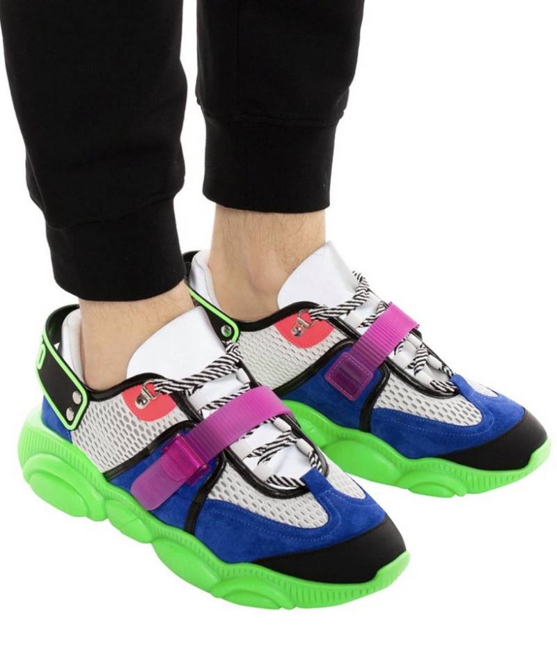 Moschino COUTURE Limited Special Edition Teddy Bear Fluo Trainers Sneaker Limitierte Edition mit speziellem Packaging von Moschino