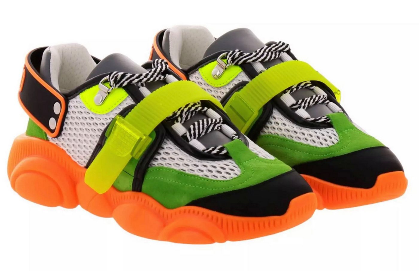 Moschino COUTURE Limited Special Edition Teddy Bear Fluo Trainers Sneaker Limitierte Edition mit speziellem Packaging von Moschino